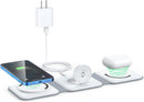 3 in 1 Wireless Charging Station for Apple,Foldable Magnetic Travel Charger photo 1