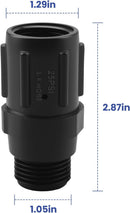 2pcs Drip Irrigation Pressure Regulator 25 PSI, 3/4" Male Female Thread — 2
