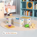 Ohmlove Plastic Storage Baskets With Bamboo Lid - Plastic Storage Containers…