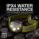 Energizer PRO-260 LED Headlamp, IPX4, Batteries Included