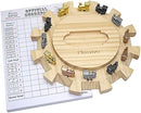 plusvivo Mexican Train Dominoes Accessories Set-Including a 7.89-Inch Wooden…