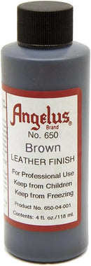 Brown 4 Oz Leather Dye for Shoes, Boots, Belts, Coats, Furniture, and Crafts by Angelus — 1