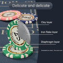 125pcs Clay Poker Chips Denominations 13.5 Gram Blacakjack Casino Chips…