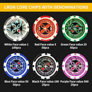 AIBETOMG Poker Chips with Numbers,11 Gram Poker Chips Set,300Pcs
