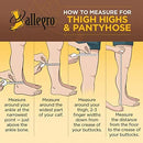 Allegro 20-30 mmHg Surgical 203/206 Medical Compression Hose - Women's Compression Pantyhose with for Post-Surgery Support | Medium | Beige — 3