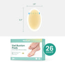 Welnove Hydrocolloid Bunion Pads - Gel Bunion Cushions for Blister Protection, Invisible & Breathable Waterproof, All-Day Adhesive - 26 Count | 26 Pack | Clear — 6