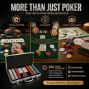 LOYCHIP 300pc Poker Chip Set 11.5g Numbered Aluminum Case Texas Holdem