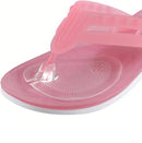 3 Pair Self-Adhesive Silicone Gel Forefoot Cushions Grip Pads Non Slip Pain Relief Sandal Insoles For Thong Slipper Protectors Toe Posts Protectors For Women Men (Transparent) — 1