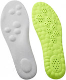 4D Pickleball Insoles for Men & Women - Soleflex Bwoost Memory Foam Soles Cloud Shoe Inserts - Trim to Fit Steppers Insoles for Foot Pain Fatigue Relief (Green, L) - L: Men 7-11 — 4