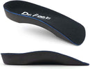 Dr. Foot's 3/4 Length Orthotic Inserts, Self-Adhesive Half Shoe Insoles for Flat Feet, Plantar Fasciitis, Fallen Arches, Over-Pronation, Heel Spurs, Feet Fatigue (X-Large) - Black - Small(Men's 5-6 / Women's 6-7) — 5