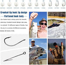 Carbon Steel Fishing Hooks 500Pcs, Circle Hooks Assortment for Saltwater…