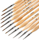 Grumbacher Goldenedge Golden Toray Liner Watercolor Brush, Synthetic Bristles, Size 2 (4623.2) — 8