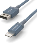 Amazon Basics USB-A to Lightning Cable, Apple MFi Certified, Nylon Braided Cord, Fast Charger for iPhone 14 13 12 11 X Xs Pro, Pro Max, Plus, iPad, 6 Foot, Dark Gray 3