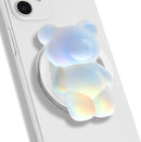 On The Grip Magnetic 3D Gummy Bear Style Expandable Collapsible Mobile Phone Grip Stand Holder for Smartphone Tablet Cell Phone Accessory (Matte Holographic) photo 1