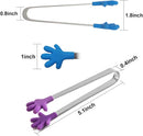 8PCS Silicone Mini Tongs, 5Inch Hand Shape Food Tongs, Colourful Small Kids Tongs for Serving Food, Ice Cube,… — 3