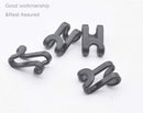 60 Pcs Clothes Hanger Connector Hooks, for Velvet Huggable Hangers, Wooden Hangers, Heavy Duty Space Saving for Closet (Black,60) — 6