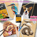 Caliart 176PCS Art Supplies Sketching Kit 24-Color Acrylic Paint Set with Painting Brushes — 4
