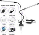 inShareplus LED UV Light Dual Head with USB, 395nm-405nm Dimmable UV Light with Clip, Glow in The Dark, 20W Black… — 3