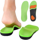 Bacophy Kids Orthotic Arch Support Insoles, Plantar Fasciitis Cushioning Shoe Inserts, Shock Absorption Velvet Surfaces Deep Heel Cup Chinldren Inner Soles for Flat Feet (24.5cm) - Green — 1