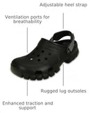 Crocs Unisex Adult Offroad Sport Clogs | 12 Women/10 Men | Black/Graphite — 3