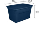 Sterilite Tote, Plastic Storage Bins with Snap Lids, 30 Gallon, 6-Pack — 3