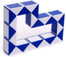 Snake Magic Speed Cube Speed Twist Brain Puzzle Cube Brain Teaser Toys for ADD ADHD Anxiety and Autism Adult Children by SHUYUE (1 Pack Blue & White) — 4