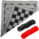 Yarlung Giant Checkers Set Tic Tac Toe Game with Reversible Rug, 3 in 1 Jumbo…