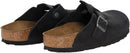 Birkenstock Women's Boston Suede Clogs – Black Oiled Leather — 3
