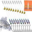 10Pcs Fishing Bullet Weights Texas Rigs Ready Kit,Worms, Sinker (10g/7g/5g),…