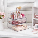 Vtopmart 3 Tier Clear Makeup Organizer with 2 Drawers