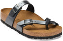 Birkenstock Women's Mayari Birko-Flor – Metallic Black — 1