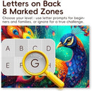 1000 Piece Jigsaw Puzzle for Adults Peacock Design Dust-Free Thick HD Board