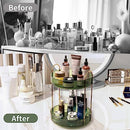 Asayuee 360 Rotating Makeup Organizer for Vanity,2 Tier Large Capacity…