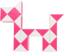 Mipartebo Magic Snake Cube Twist Puzzle 24 Wedges Large Size Pink — 2