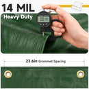 Pattiumo Tarp Waterproof 12 X 20 FT 14 Mil Heavy Duty Tarp Multipurpose Tarps…