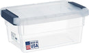 Tribello Clear Plastic Storage Bins with Lids Stackable Storage Bins (15 Quart) — 1