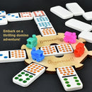 Queensell Mexican Train Dominoes Set Double 15 for Adults and Family, Mexican…