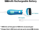 Foot Scrubber Electric Callus Remover Rechargeable Foot File Hard Skin Remover Pedicure Tools Electronic Callus kit for Cracked Heels and Dead Skin with 2 Roller Heads, Blue — 4