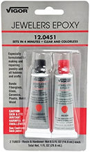 Vigor Jeweler's Epoxy 2 Step 12.0451 - Fast Setup Clear and Colorless - Resin and Hardener — 3