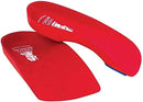 Vasyli Custom 3/4 Length Insoles, Red, Medium, Fast & Effective Pain Relief, Solid Biomechanical Control, Firm Density, High Performance Orthotic, Athletes, Overweight Patients, Heat Moldable — 1