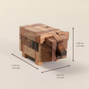 Wooden Kumiki Brain Teaser Puzzle for Adults – Handmade 3D Interlocking Wooden Puzzle Game – Classic Japanese Logic Puzzle – Mind Challenge Gift for Adults, Wooden Desk Toy & Decor (Pig) — 3