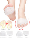 Metatarsal Pads, Gel Toe Separators, Bunion Corrector Cushion, Toe Spacers, Ball of Foot Cushions, Soft&Breathable, Idea for Mortons Neuroma, Blisters, Diabetic Feet, Hammer Toe, Rapid Pain Relief 1