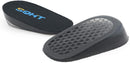 SQHT's Height Increase Insole - Gel Heel Shoe Lift Inserts - Black — 7