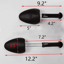 YY YEARCHY Shoe Trees for Men's US 7-12 Stretcher Adjustable Lightweight Plastic Holder Shaper | black | 8 — 2