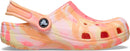 Crocs Kids Classic Watercolor Marbled Clog – Guava/Multi — 3