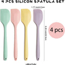4 PCS Mini Silicone Spatulas 8.2 Inch Rubber Spatula,Nonstick Cookware — 2