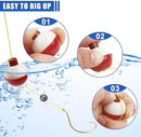 Fishing Tackle Kit, 90pcs Beginner Equipment Kit with Fishing Hooks Bobbers…