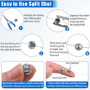 JSHANMEI 215pcs Fishing Bobbers Hooks and Sinkers, Beginners Fishing Tackle Kit