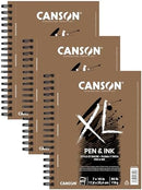 Canson XL Series Pen & Ink, white, 7x10 | Side Wire — 6