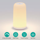 Touch Bedside Table LED Lamp, [Sleek Design & RGB Mode] Multi-Color Dimmable with Warm White Lights, Birthday Gifts… — 2